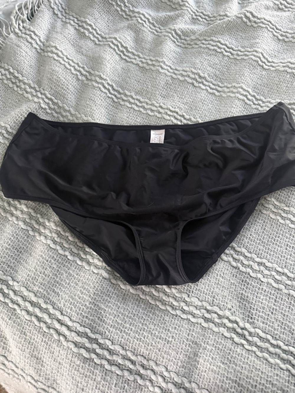 Women’s Black Fold-Over Bikini Bottom